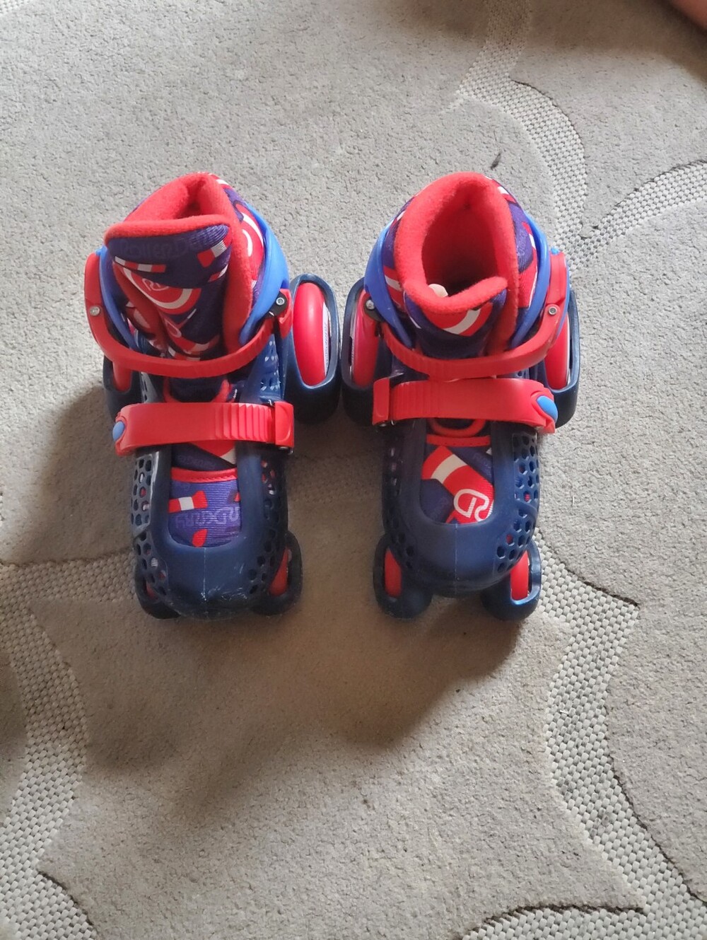 Roller Derby Kids Medium Adjustable Blue and Red Roller Skates